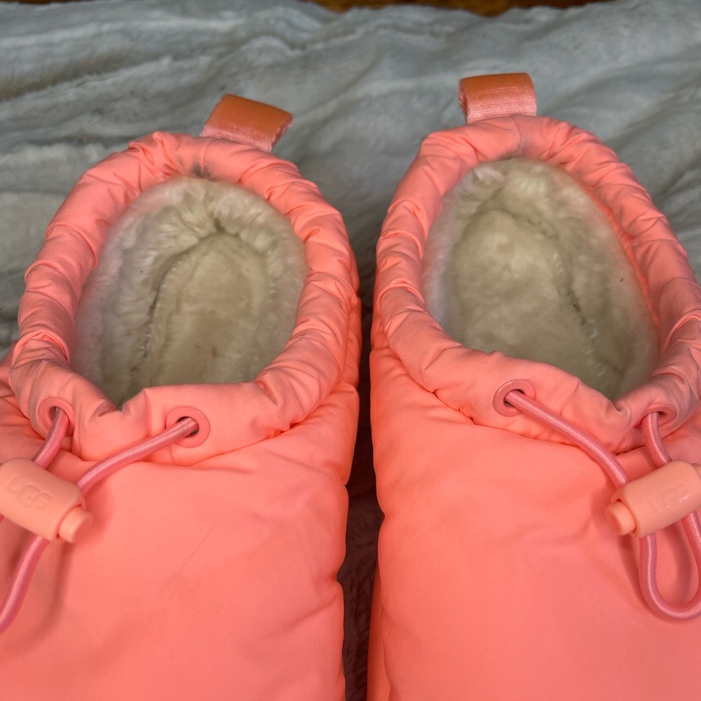 UGG Coral Pink Quilted Slide Slippers - Picture 7 of 11